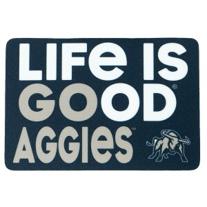 life is good go aggies sticker